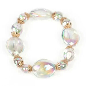 Iridescent Illusions Copper Multicolored Bracelet One Size Colorful Accessories